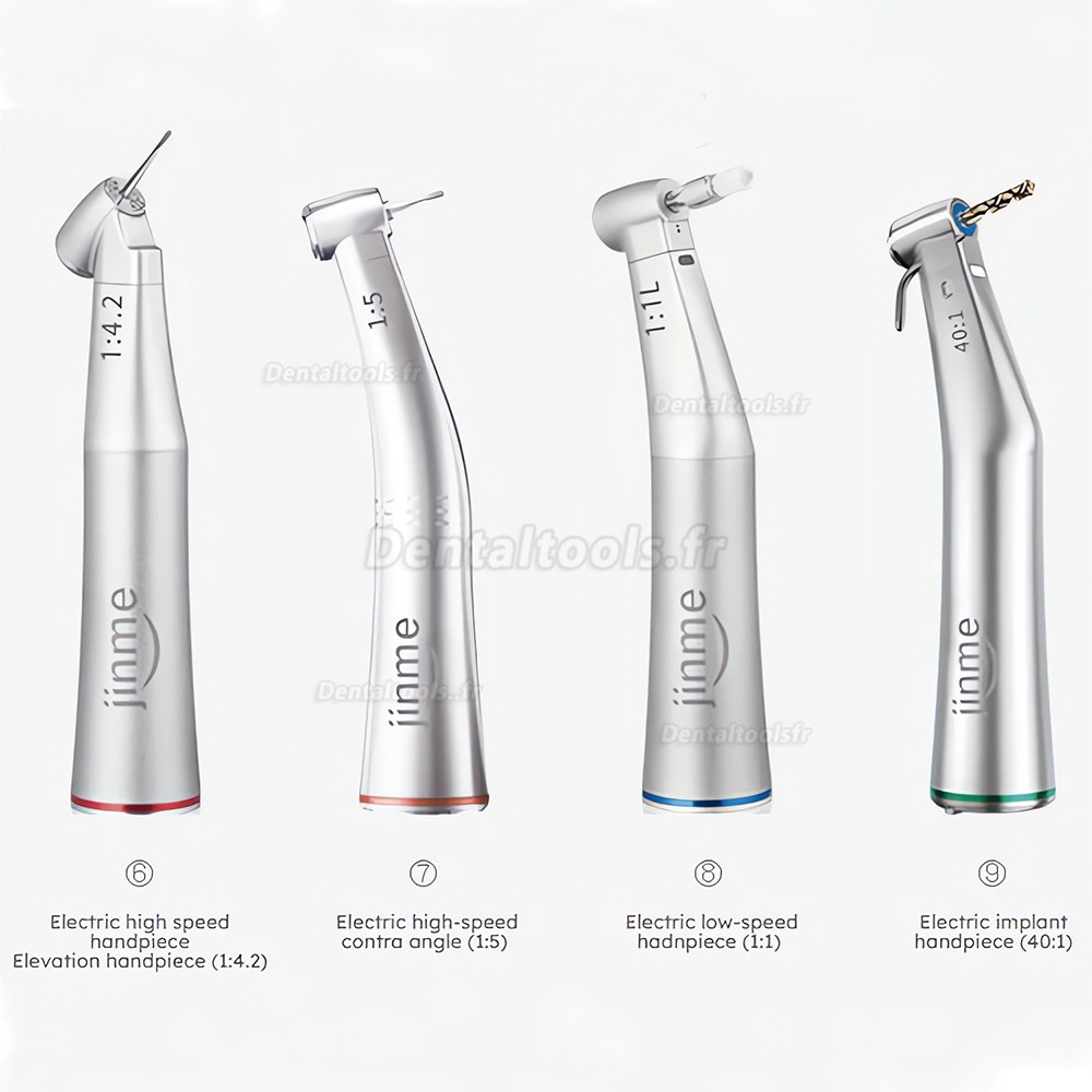 Jinme ES70 syst&egrave;me chirurgical motoris&eacute; pour pose d'implant et chirurgie orale avec 4 contre-angles